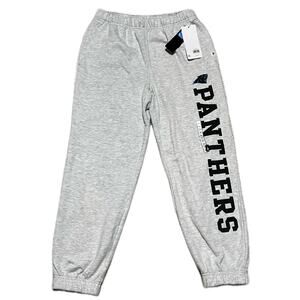 NFL Brand 47 Carolina Panthers Sweatpants Mens Size M Gray Pockets NWT 80$ MSRP